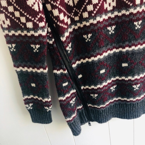 ANN TAYLOR Fair Isle 100% Wool Sweater - Picture 4 of 6